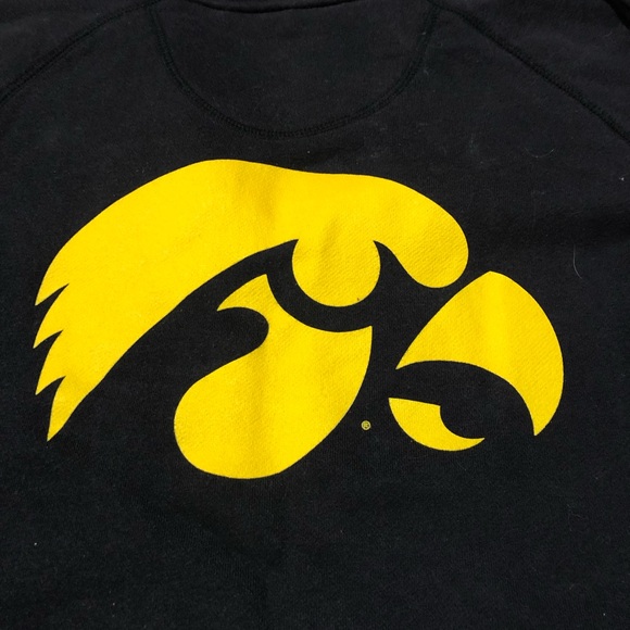 Iowa Hawkeyes Hooded Sweatshirt Black Gold - Picture 8 of 8